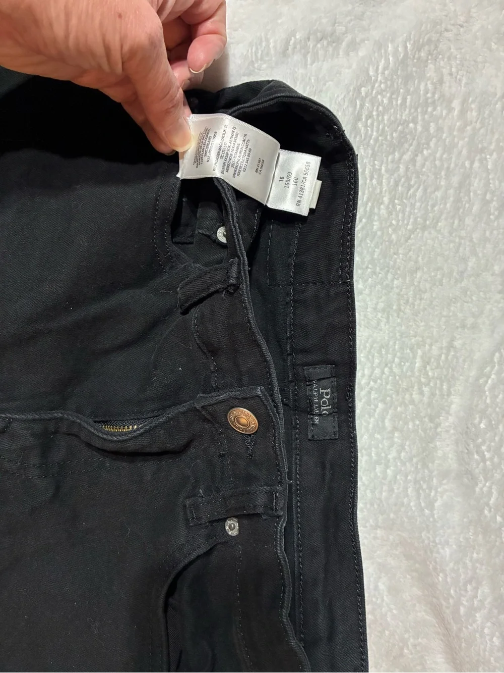 Polo by Ralph Lauren Boys Hampton Straight Stretch Jeans - Black